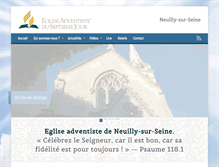 Tablet Screenshot of adventiste-neuilly.com